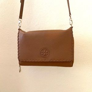 Tory Burch Tan Leather Crossbody Purse